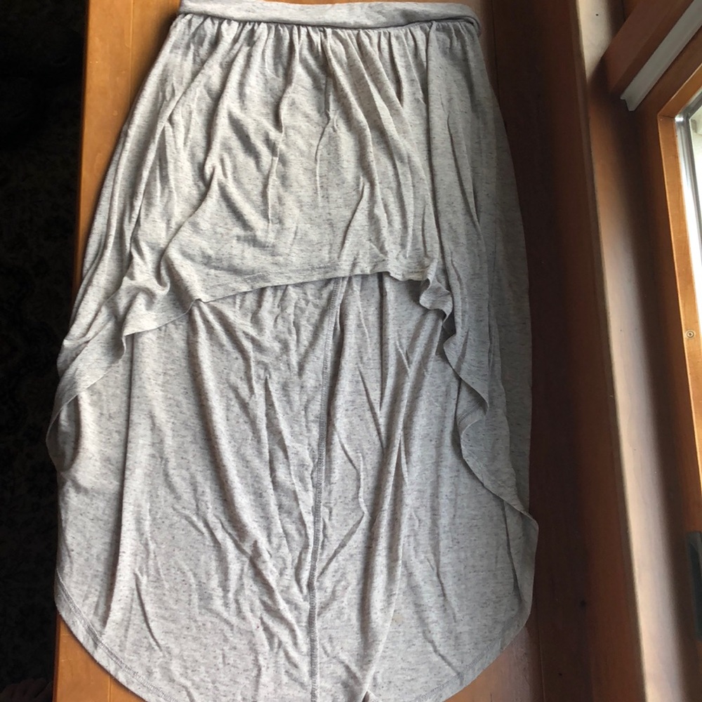 High-Low Gray Skirt